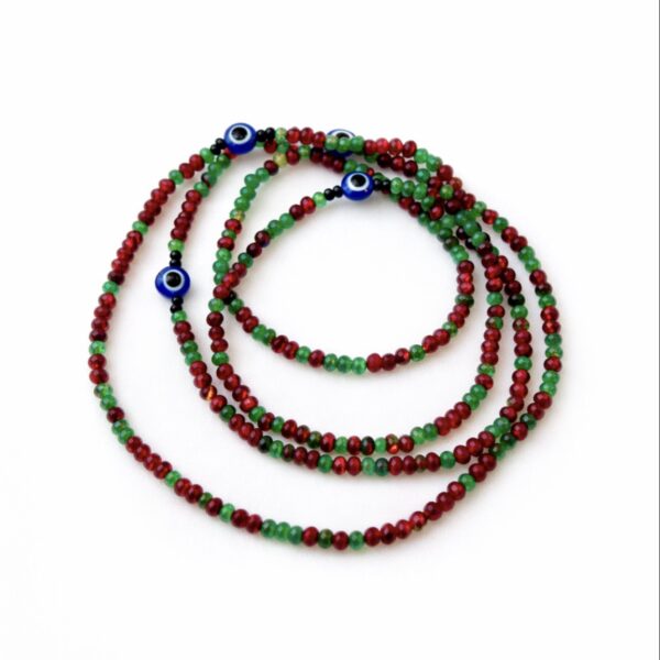 Alternative view of Fortified Ruby and Emerald Waistbead